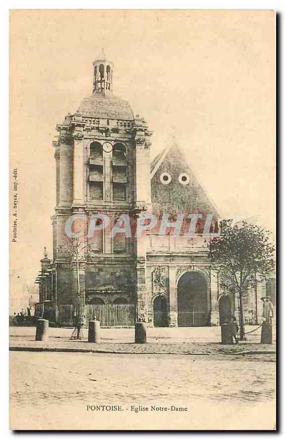 CPA Pontoise Eglise Notre Dame 