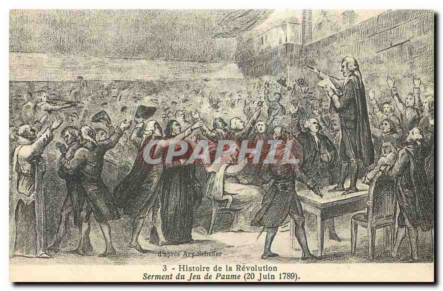 CPA Histoire de la Revolution Serment du Jeu de Paume 20 juin 1789