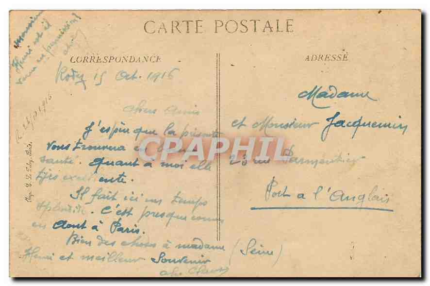 CPA Environs de Rodez Viaduc de Viaur  — Rückseite