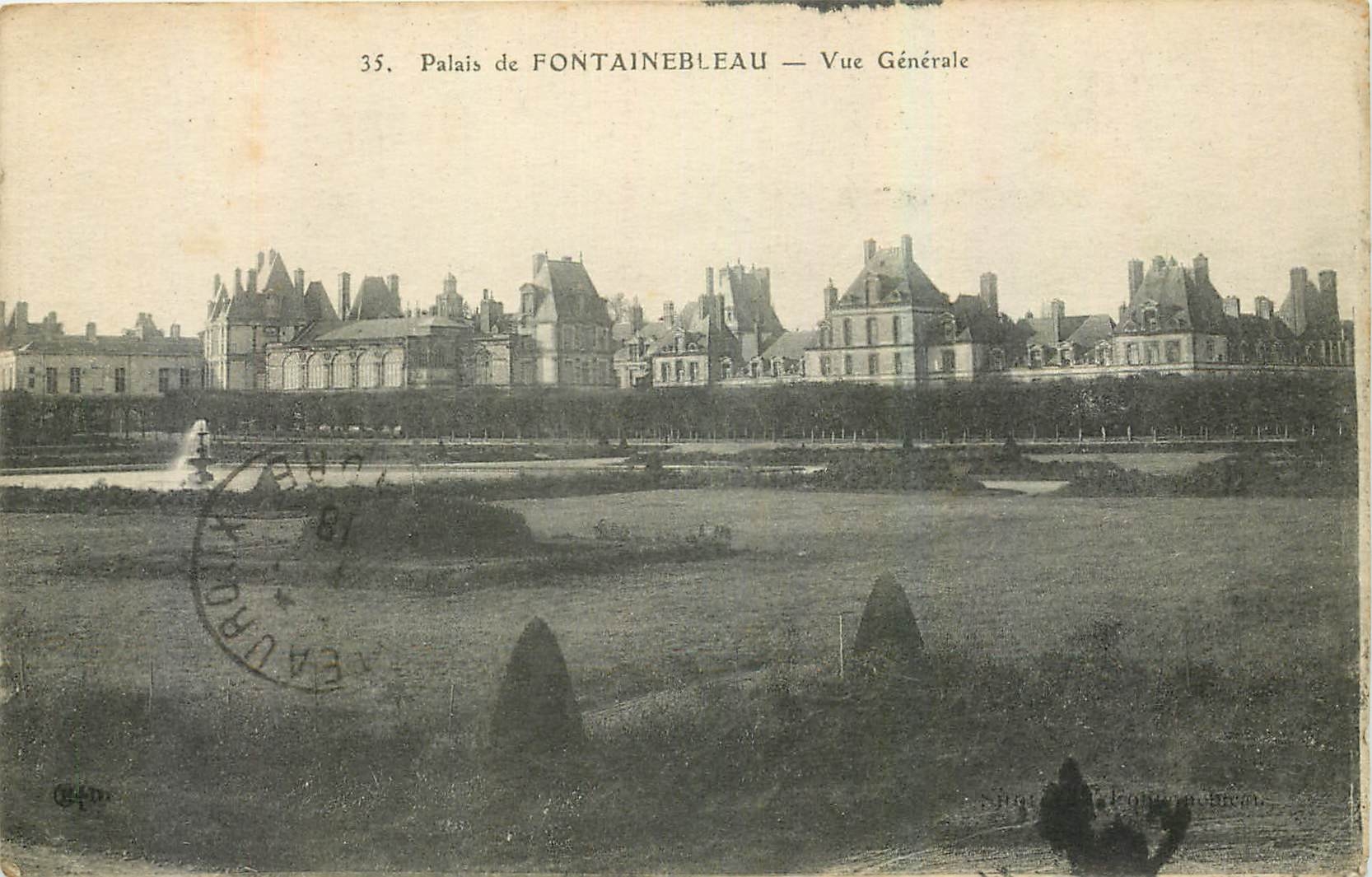 Palast von FONTAINEBLEAU — Allgemeiner Blick — Ausgabe der Breton Edition