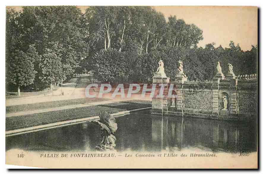Palais de Fontainebleau — Les Cascades et l'Allée des Héronnières — Jhot. n°146