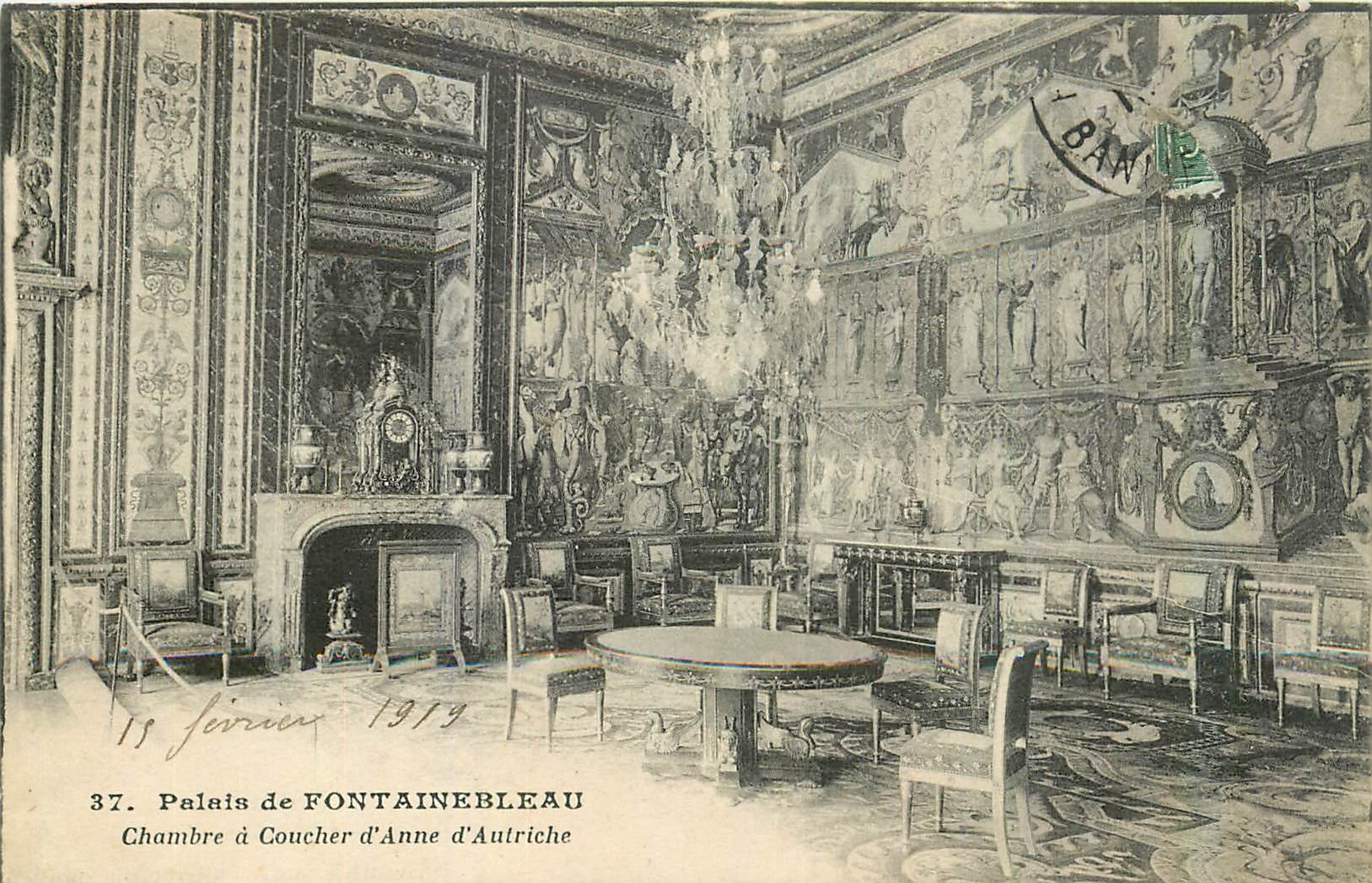 Schloss FONTAINEBLEAU — Schlafzimmer von Anne von Österreich — Nr. 37