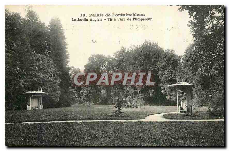 Schloss Fontainebleau — Der englische Garten - Der Pfeilwurf des Kaisers — Verlag Ideal Day