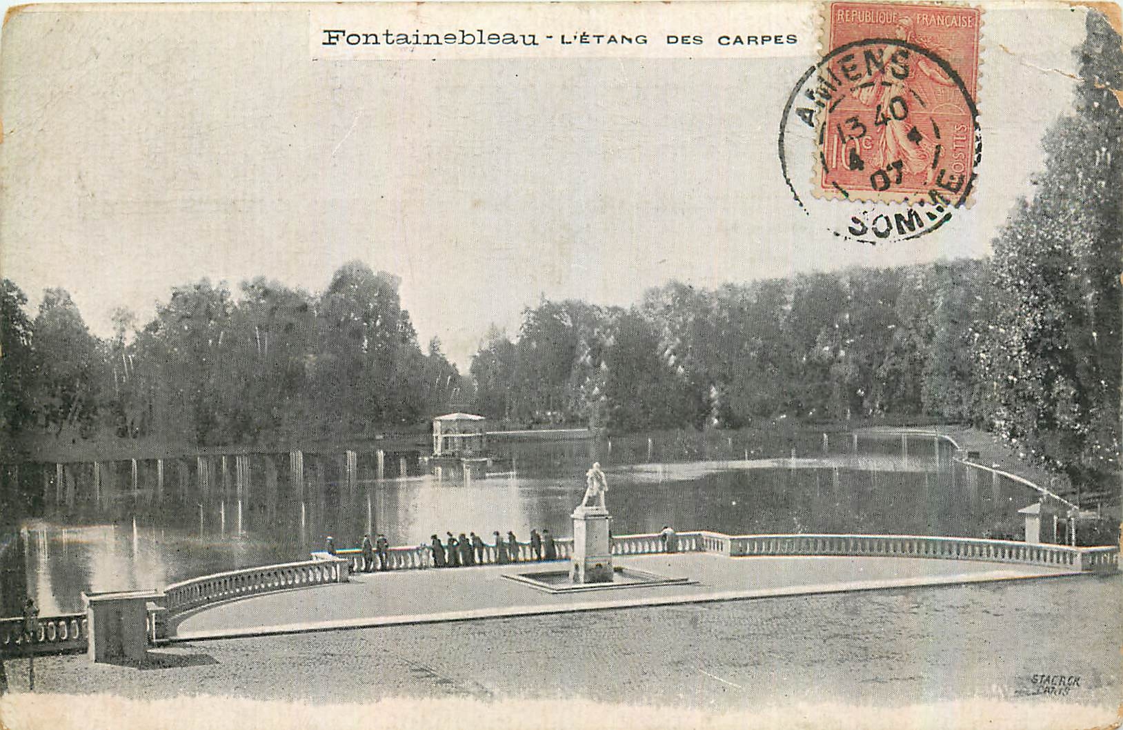Fontainebleau - L'Étang des Carpes — éditeur Staerker, Paris
