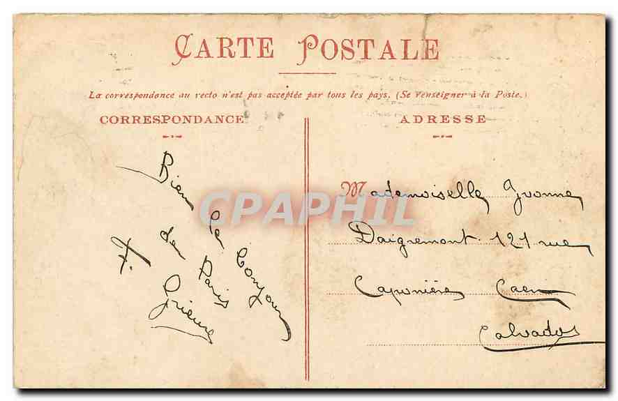 Château de POMPONNE (S.-&-M.) — Les Parterres — Edition C. Delchard — Rückseite