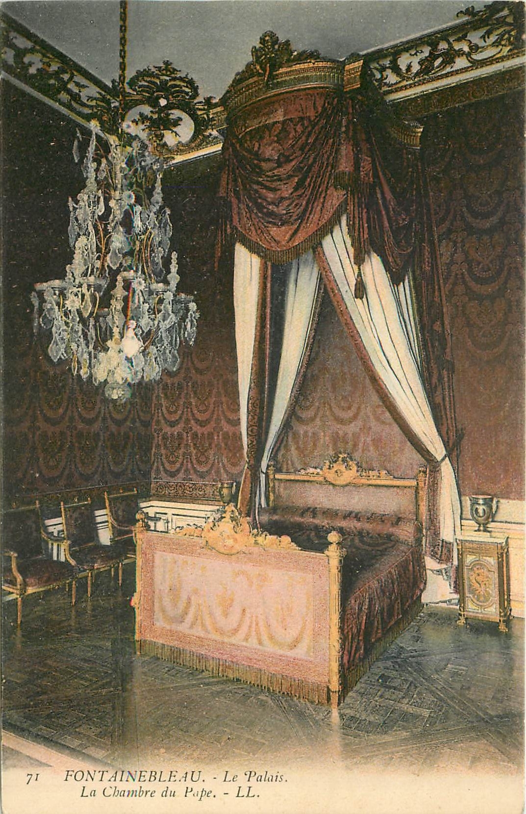 Fontainebleau - Das Schloss. Das Zimmer des Papstes. - LL. - N°71