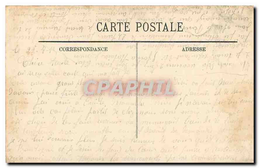 Fontainebleau — Le Château — La Cour des Adieux — LL. — n°292 — Rückseite