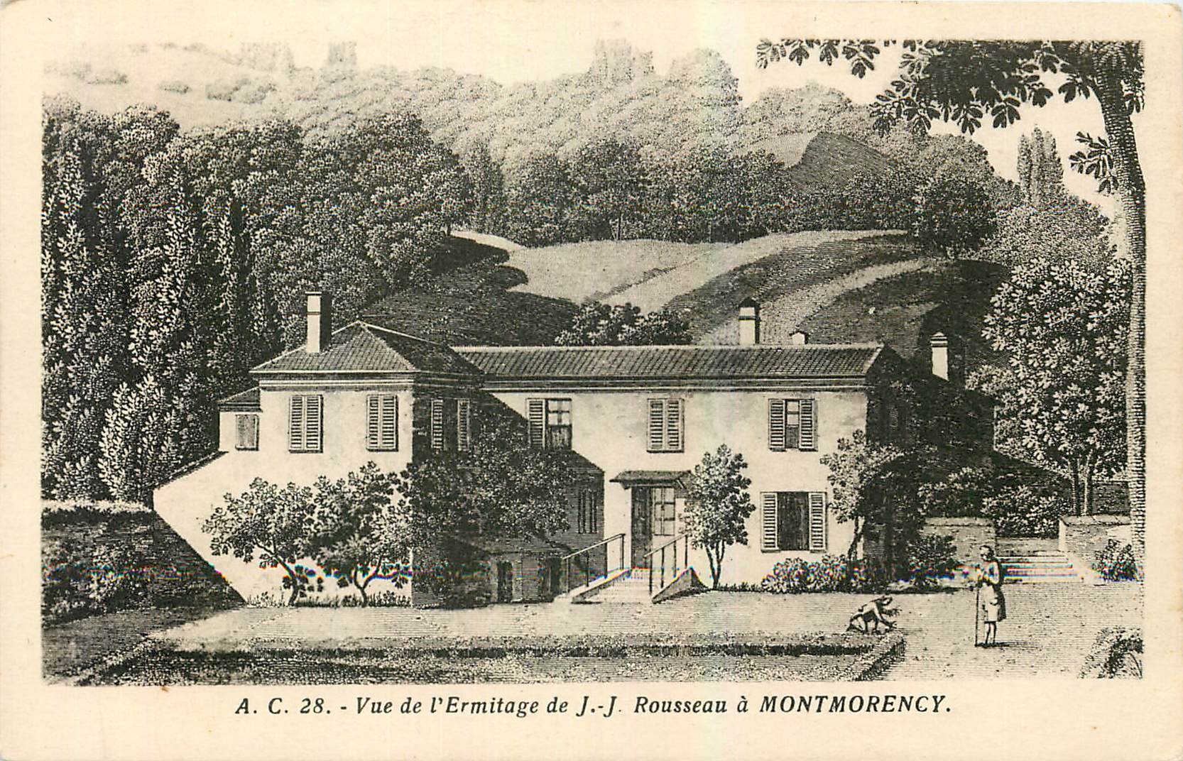 CPA Vue de l'Ermitage Rousseau a Montmorency 