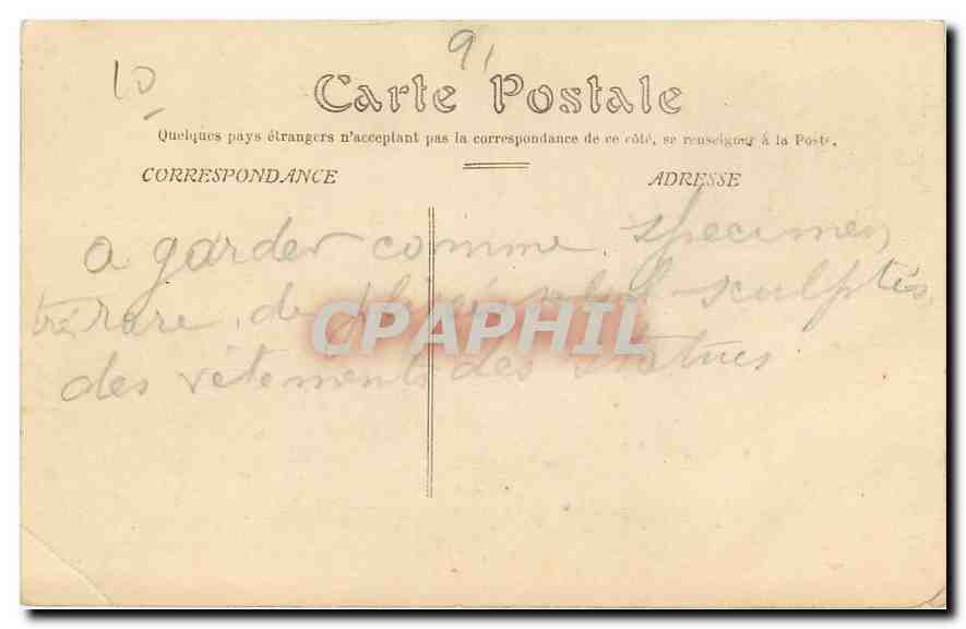 CPA Etampes Le Portail Notre Dame  — Back
