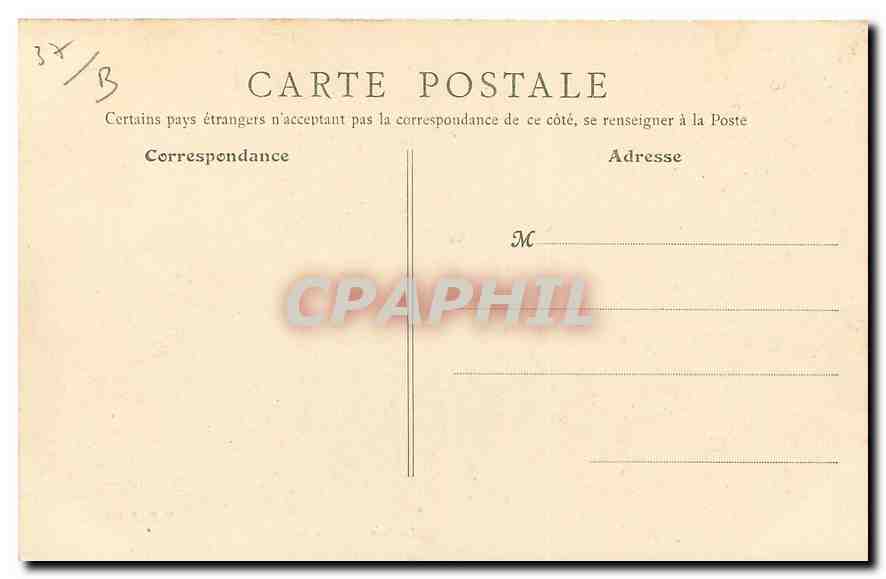 CPA Loches I et L Chateau de Loches Sous Prefecture  — Rückseite