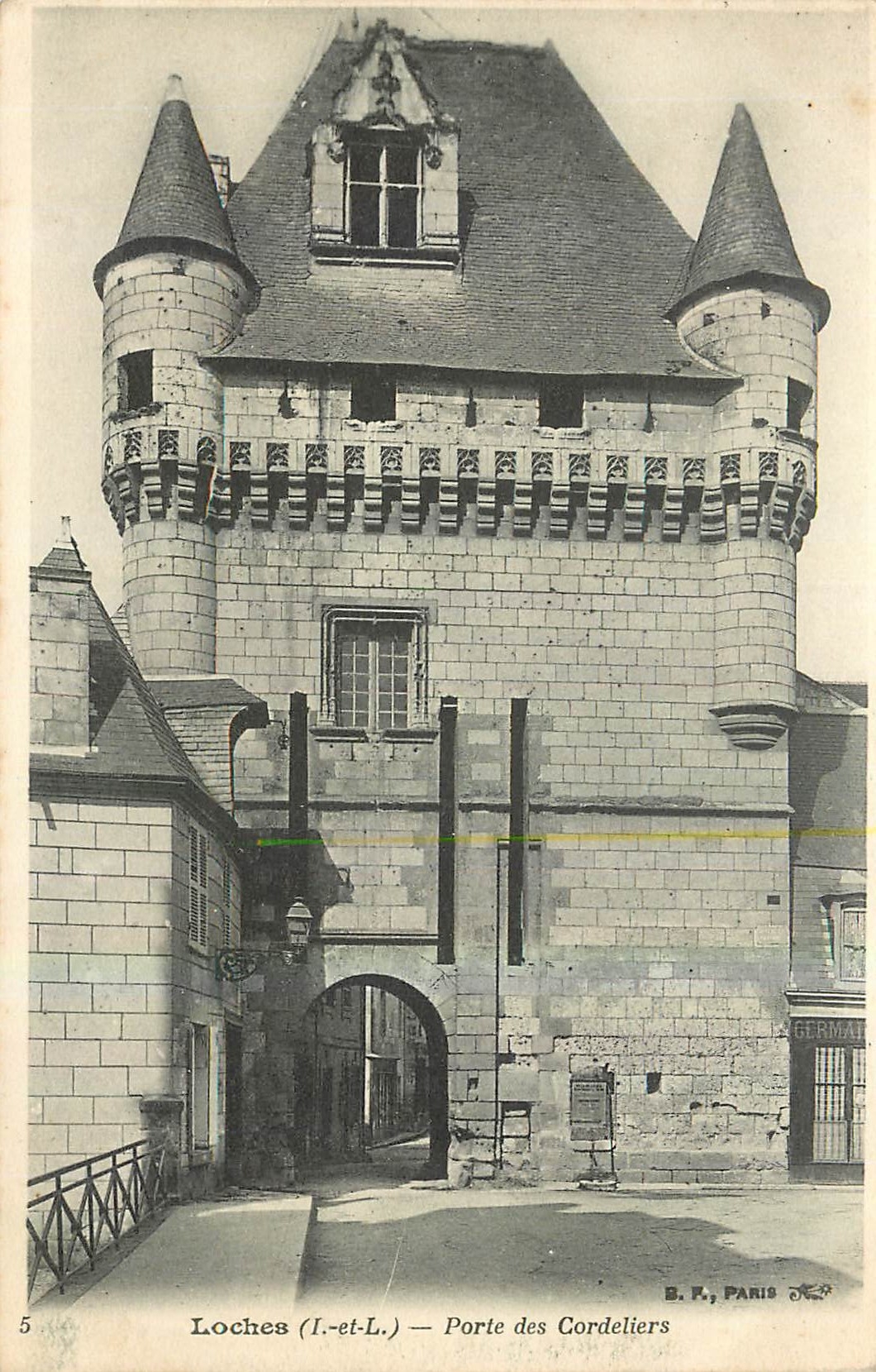 CPA Loches I et L Porte des Cordeiliers 