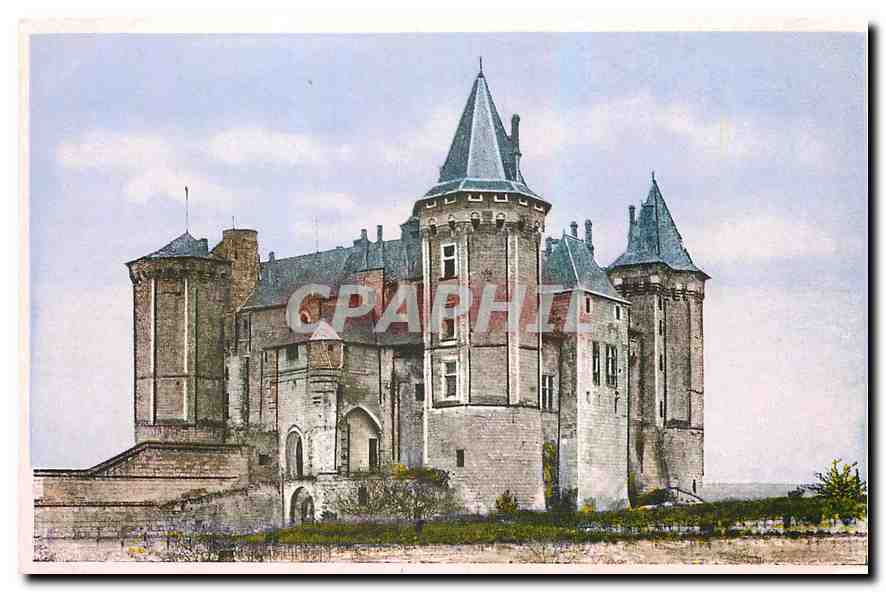 CPA Saumur M et L Le Chateau Construit avec l'Abbaye 