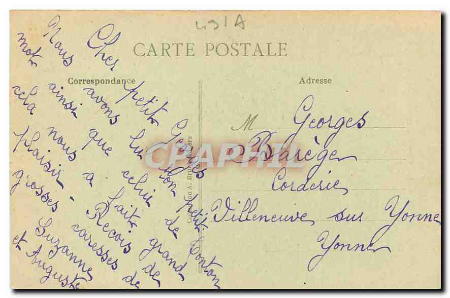 CPA Angers Les Tours et Douves du Chateau  — Back