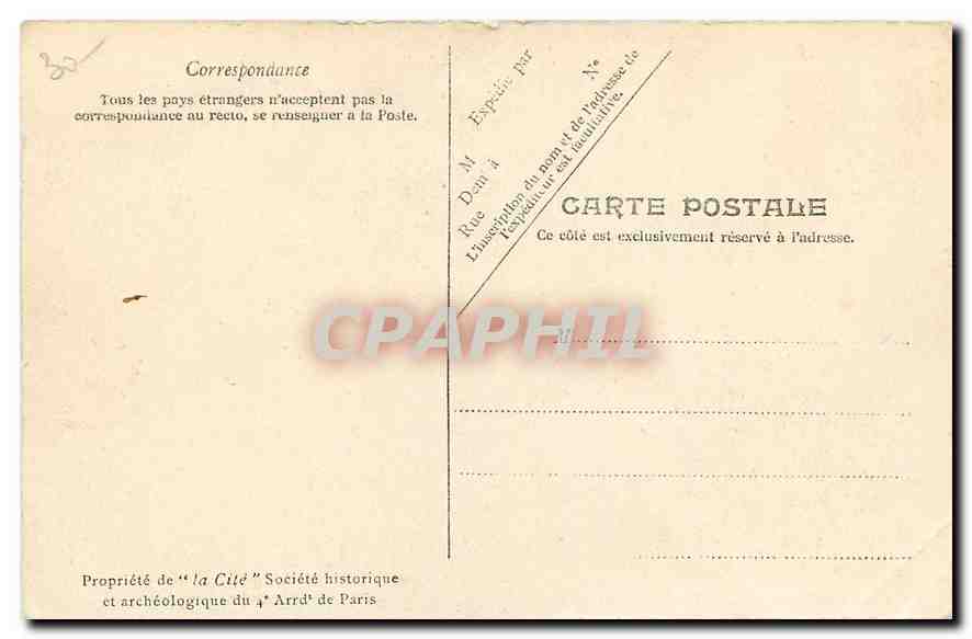 CPA Vieux Paris Prise de la Bastile  — Rückseite