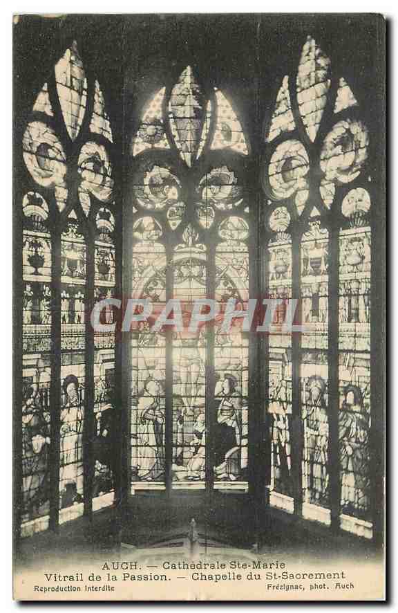 Auch — Cathédrale Ste-Marie, Vitrail de la Passion — Chapelle du St-Sacrement, phot. Frézignac