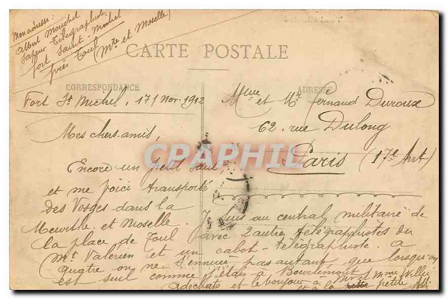 CPA Toul Illustre La Cathedrale et l'Hotel de Ville  — Rückseite