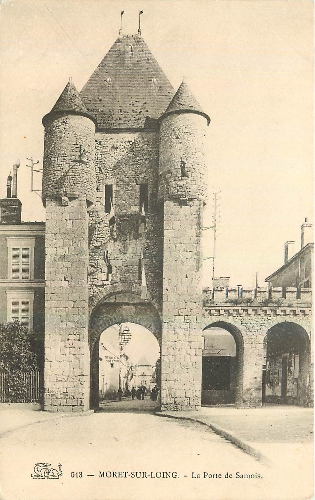 CPA Moret sur Loing La Porte de Samois 