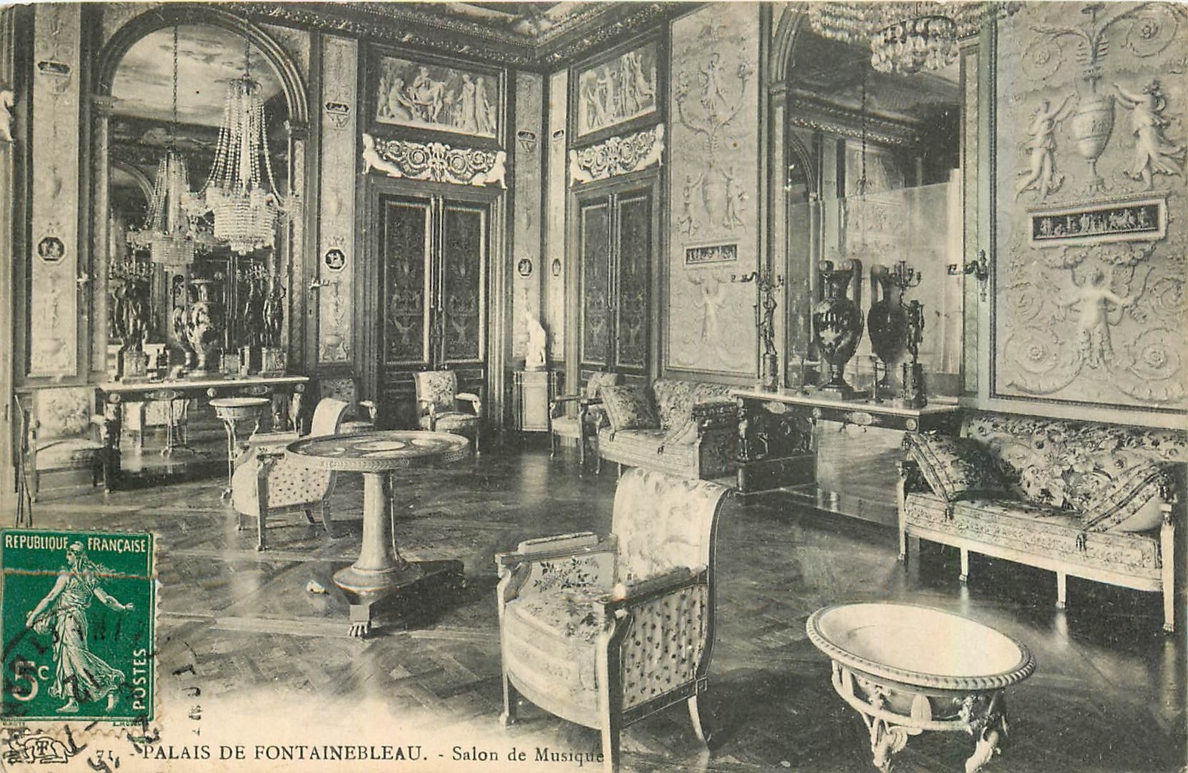 Palais de Fontainebleau — Salon de Musique — Éditeur non visible