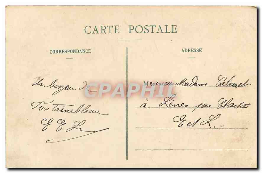 Palais de Fontainebleau — Salon de Musique — Éditeur non visible — Verso