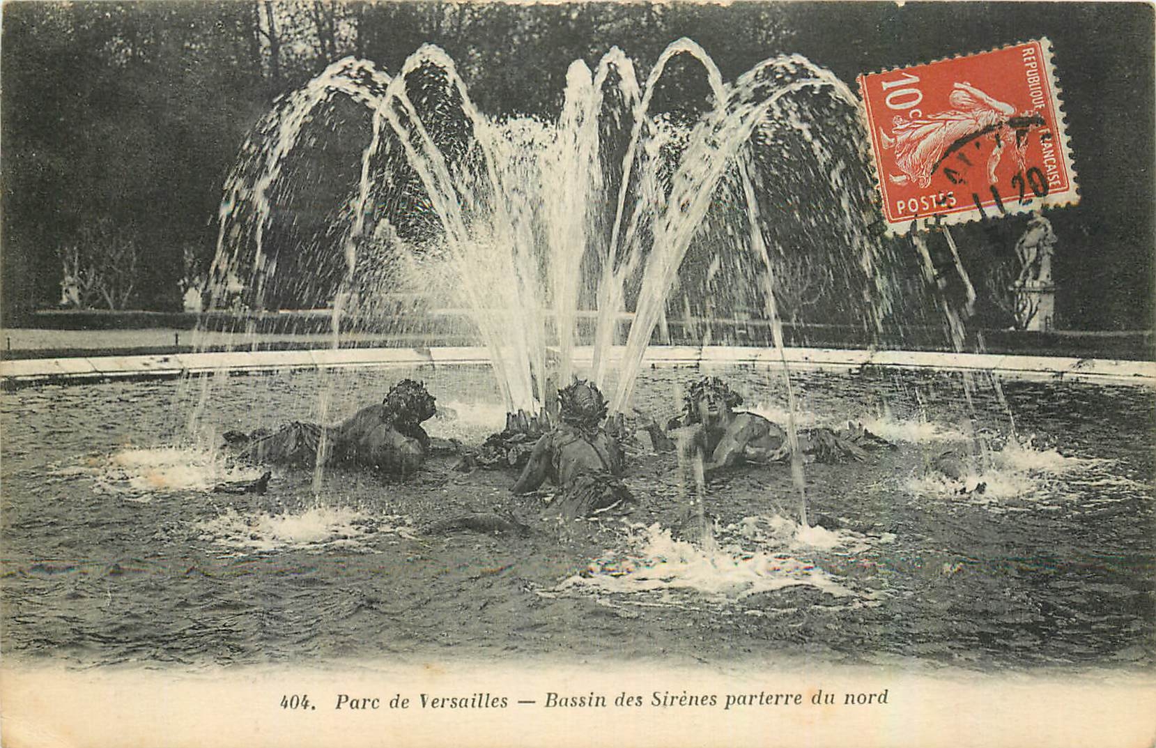 CPA Parc de Versailles Bassin des Sirenes parterre du nord 