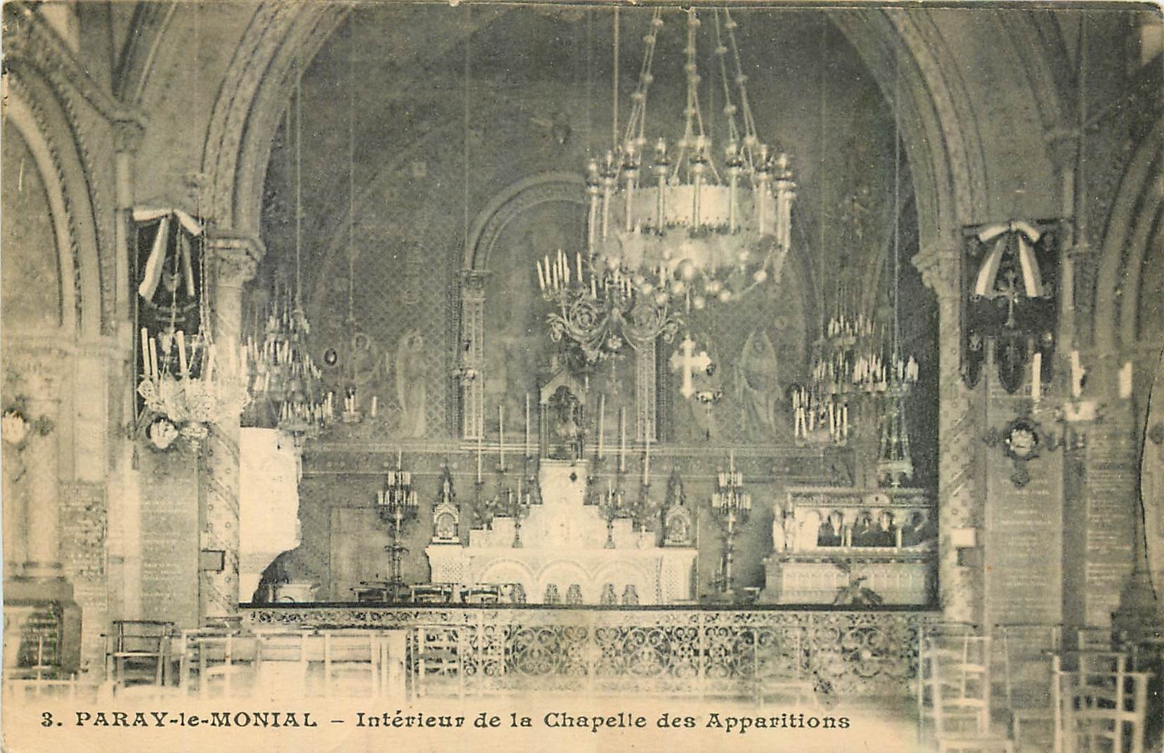 Paray-le-Monial — Intérieur de la Chapelle des Apparitions — Lib. Baudooup (S.-et-L.)