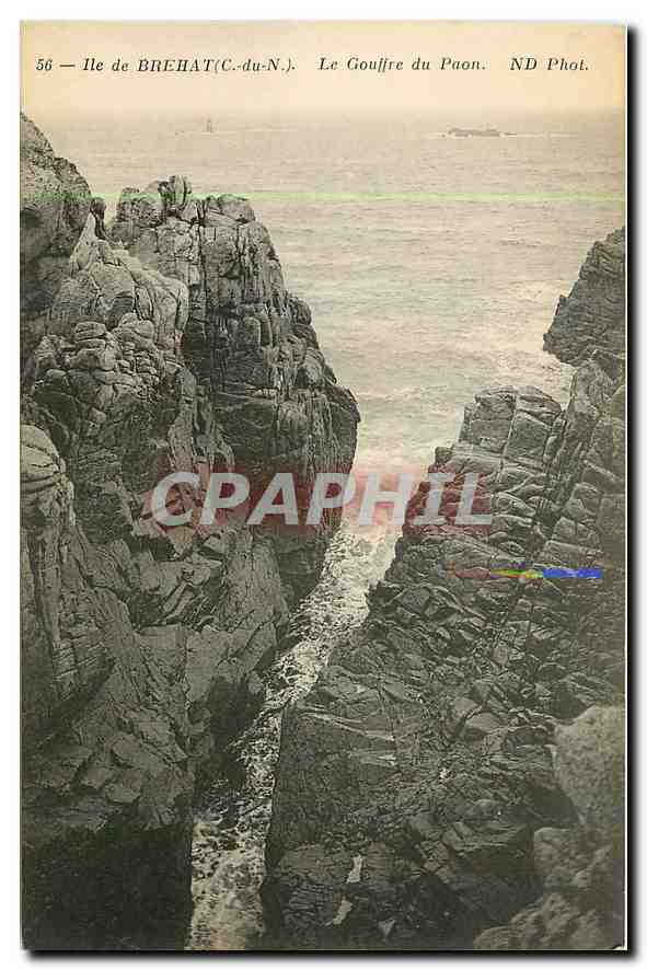 CPA Ile de Brehat C du N Le Gouffte du Paon 