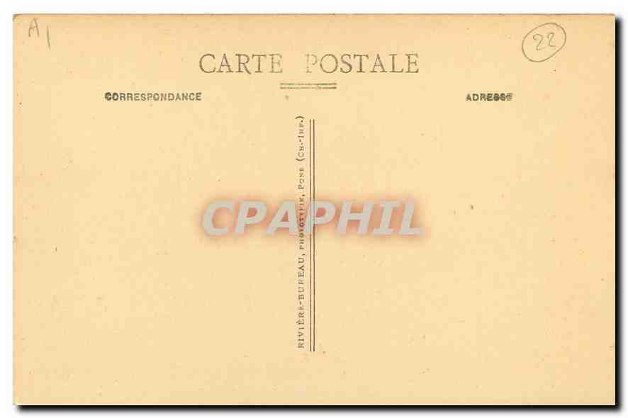 CPA Bragueles C du N Roche Pratagalec  — Rückseite