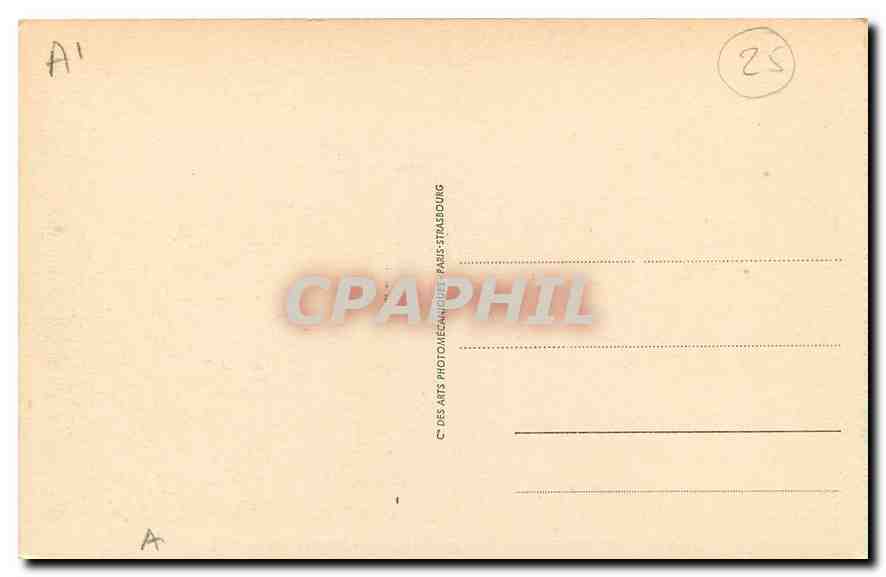 CPA Vue generale des Bassins de Doubs Rocher Louis Philippe  — Rückseite