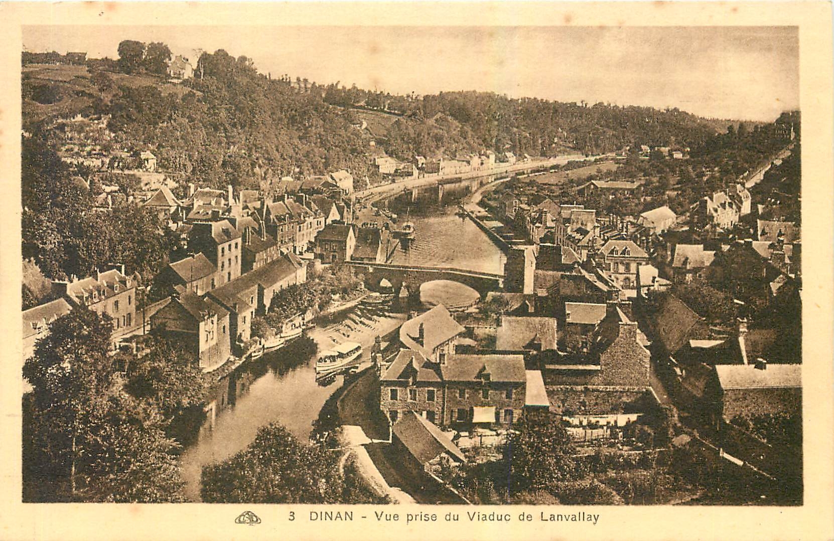 CPA Dinan Vue prise du Viaduc de Lanvally 