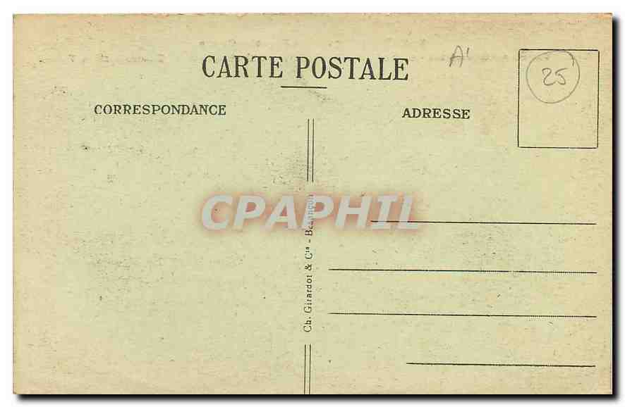 CPA Sites Pittoresques de Franche Comte Vallee du Cusancin Guillon les Bains l'Etablissement Thermal — Back