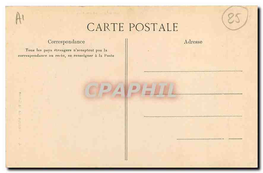 CPA Source de la Loue  — Back
