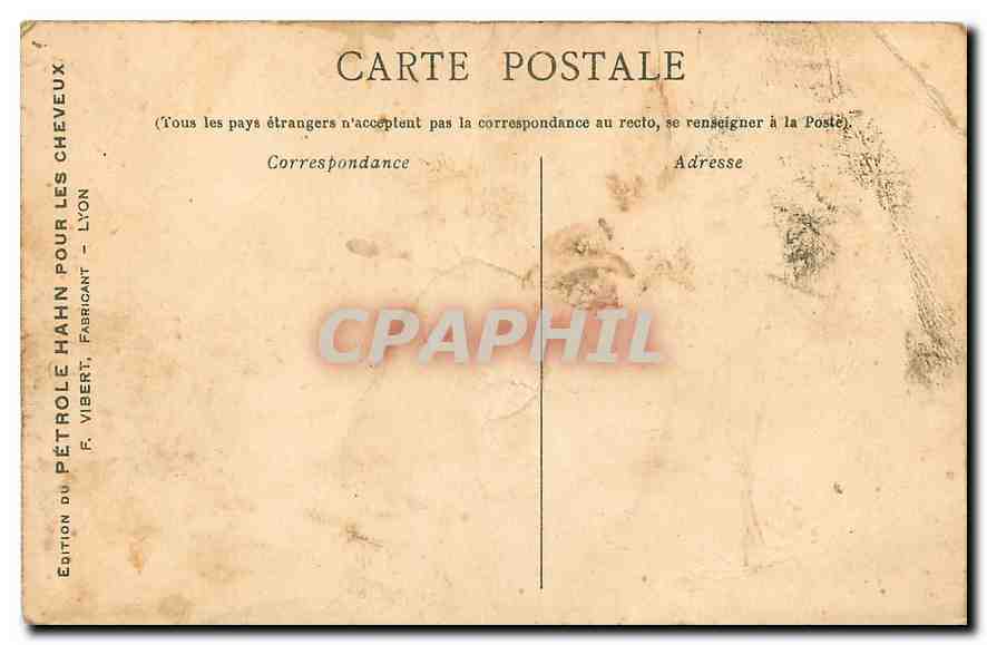 CPA Paris Avenue du Bois de Boulogne et l'Arc de l'Etoile Petrole Hahn Cheveux — Rückseite