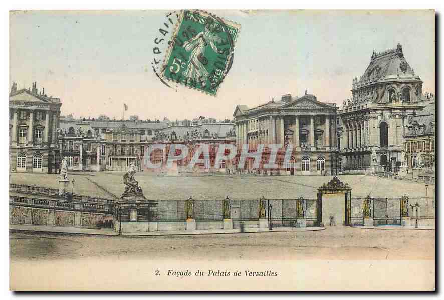 CPA Facade du Palais de Versailles 