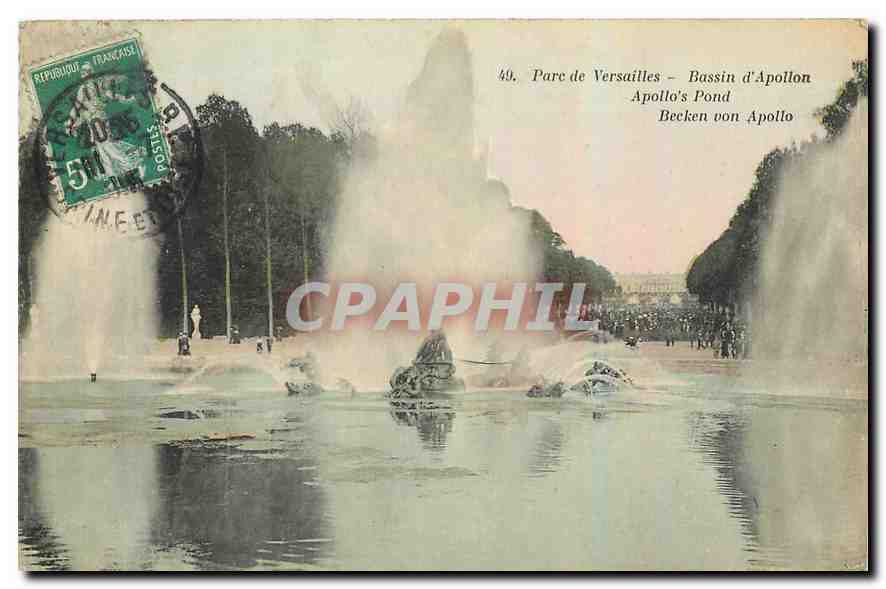 CPA Parc de Versailles Bassin d'Apollon 