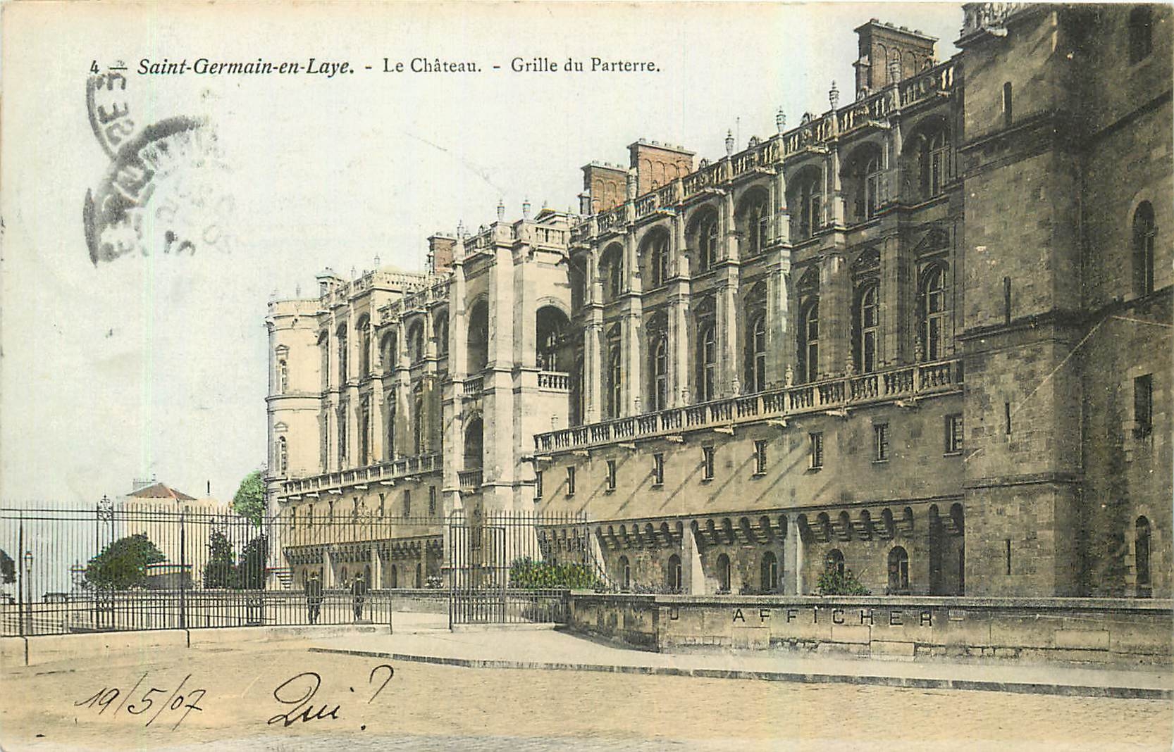 CPA Saint Germain en Laye Grille du Partierre 