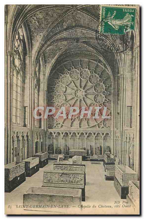 CPA Saint Germain en Laye Chapelle du Chateau cote Ouest 