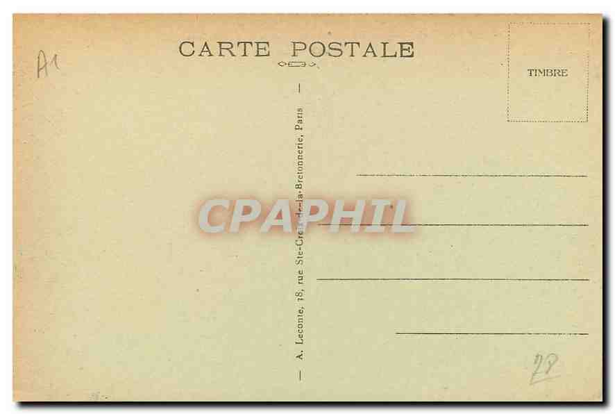 CPA Versailles Le Chateau Facade du Palais  — Verso