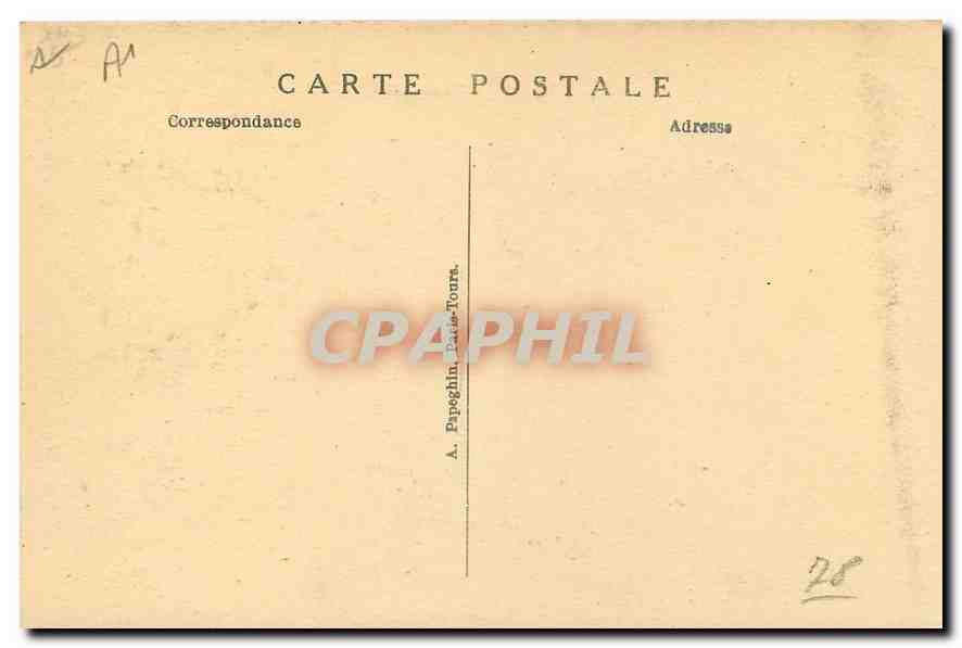 CPA Versailles Le Chateau La Galerie des Batailles  — Rückseite