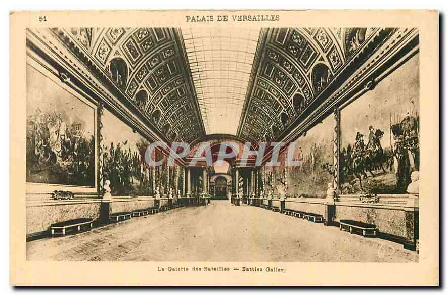 CPA Palais de Versailles La Galerie des Batailles 