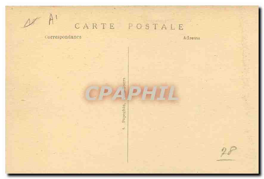 CPA Palais de Versailles La Galerie des Glaces  — Verso