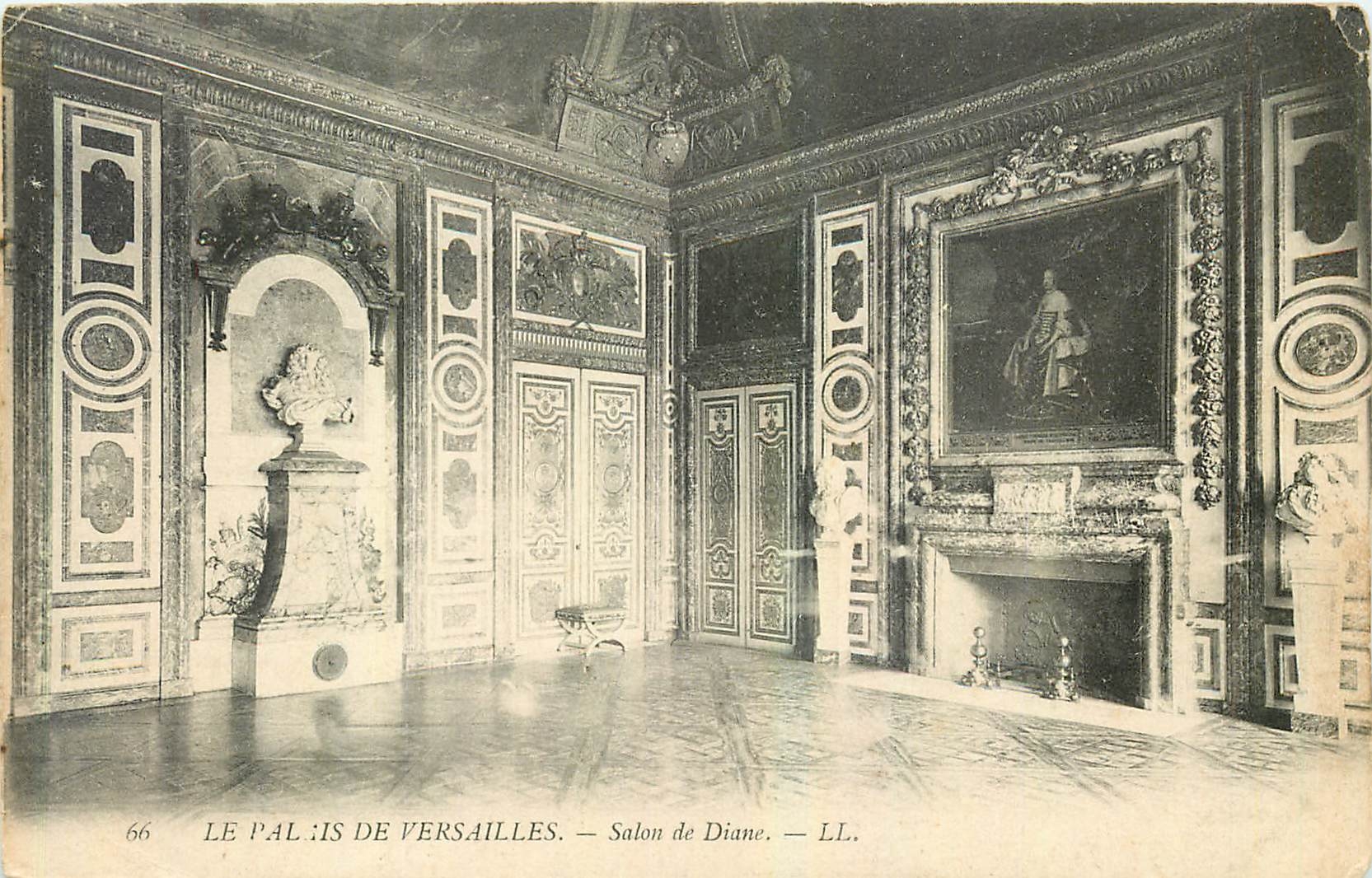 CPA Le Palais de Versailles Salon de Diane 
