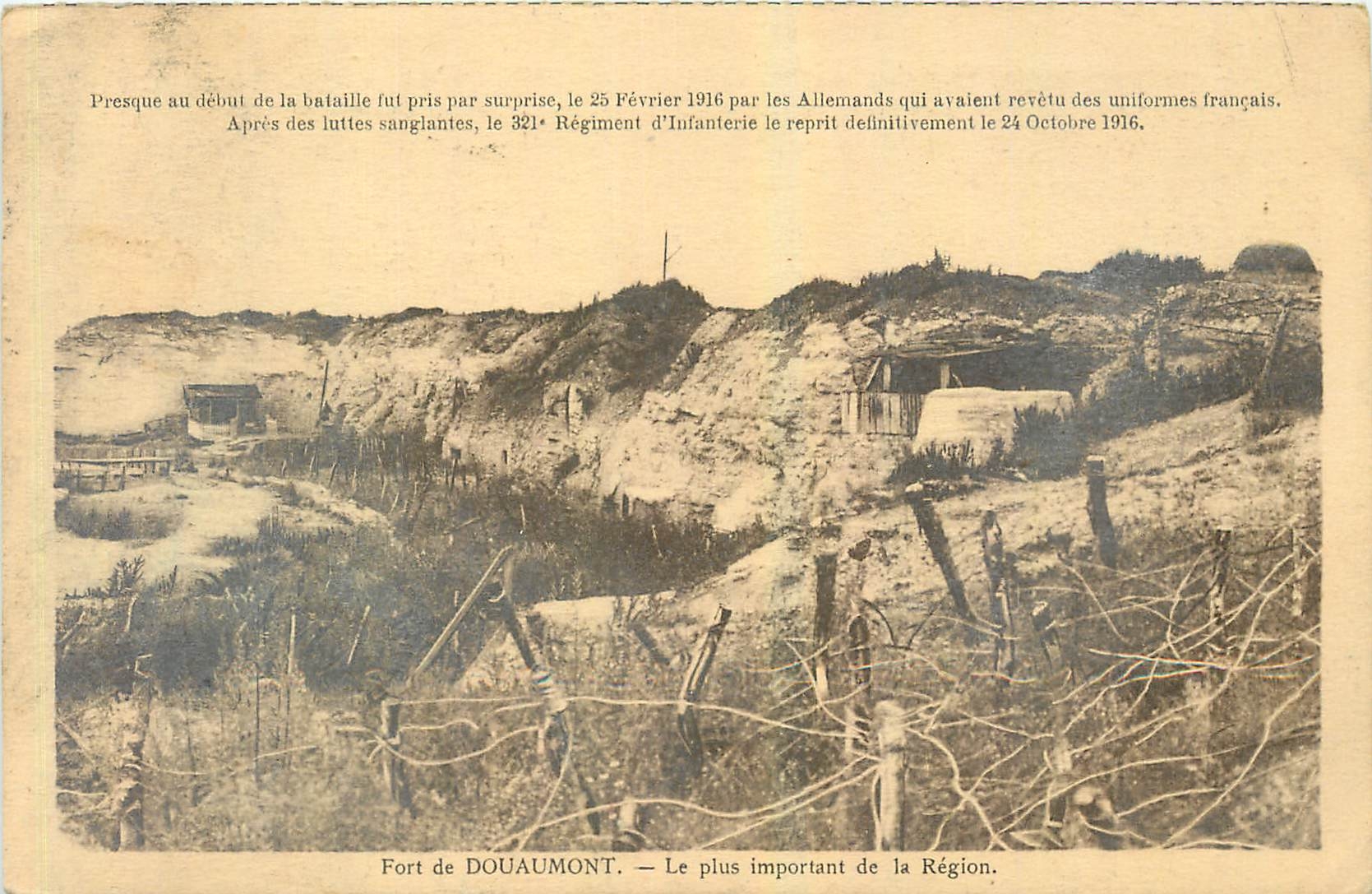 CPA Fort de Douaumont Le Plus important de la Region Militaria