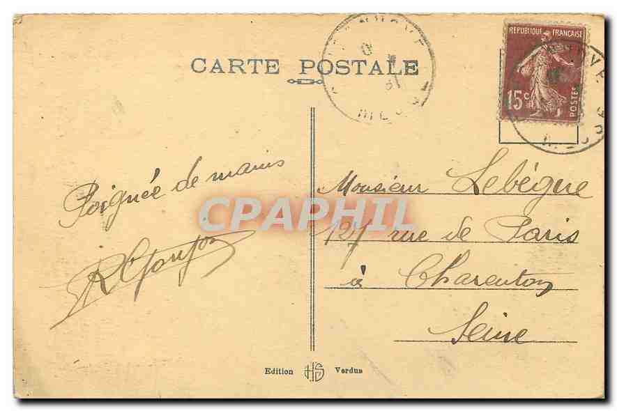 CPA Fort de Douaumont Le Plus important de la Region Militaria — Verso