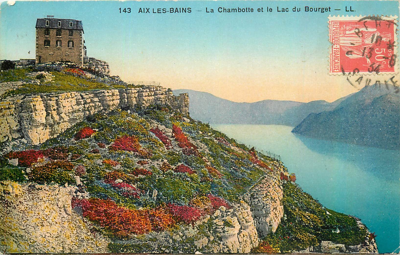 CPA Aix les Bains La Chambotte et le Lac du Bourget 
