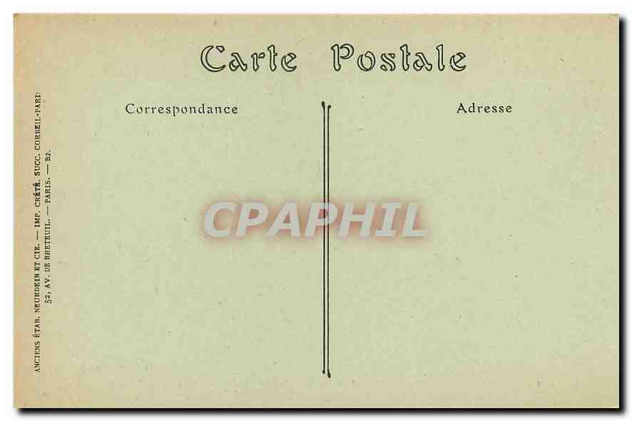 CPA Soissons 1918 Quartier des Rues de la Banniere et du Pot d'Etain Militaria — Back