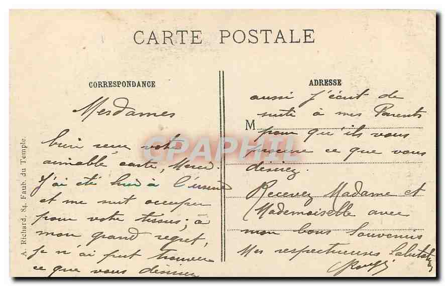 CPA La Grande Guerre 1914-15 Aspect chaolique des pentes du Vieil Armand Alsace apres l'assaut victo — Rückseite