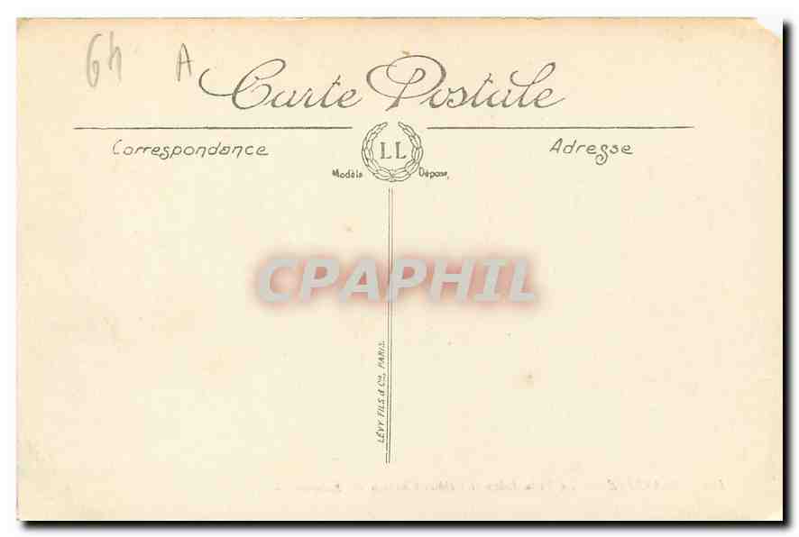 CPA Biarritz La Villa Belza et l'Hotel Chateau des Falaises  — Verso