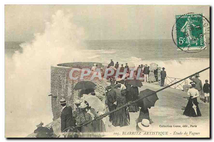 CPA Biarritz Artistique Etude de Vagues 