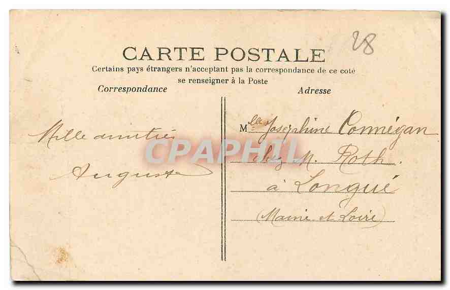 CPA Dreux Statue de Jean de Rotrou Poete tragique Lieutanant particulier au Bailliage de Dreux — Verso
