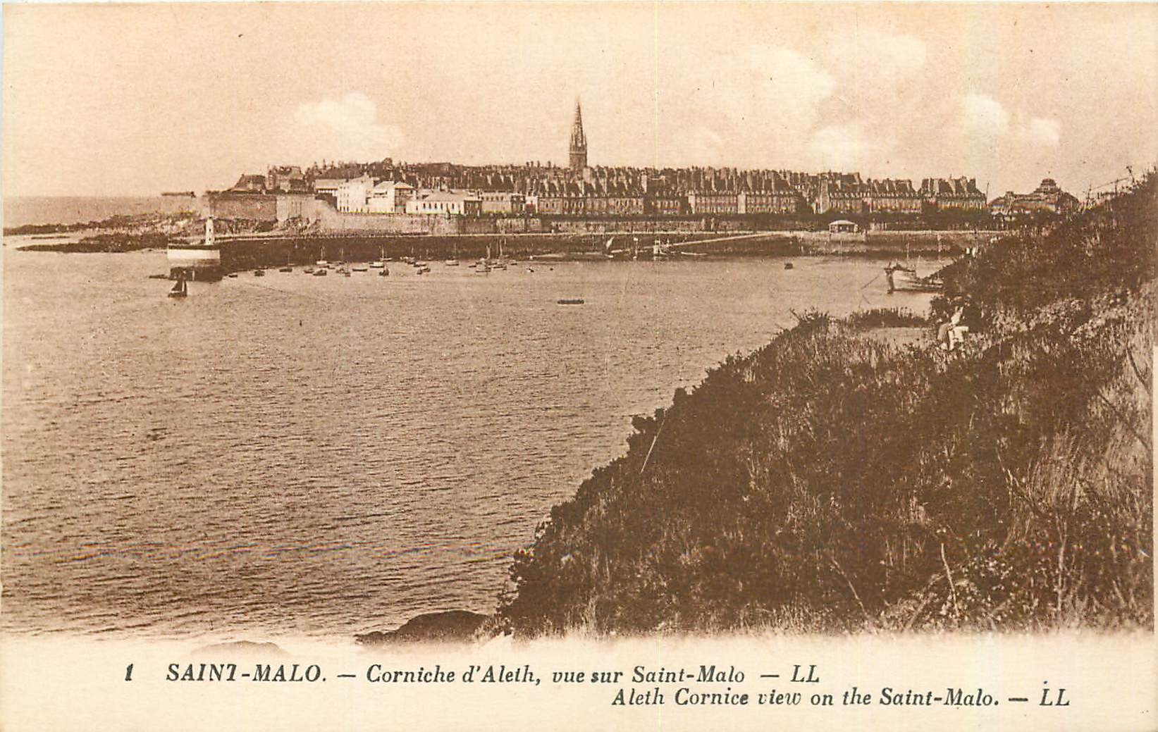 Saint-Malo — Corniche d'Aleth, vista de Saint-Malo — LL